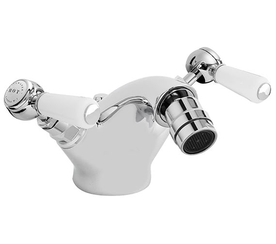 Bayswater Mono Bidet Mixer Tap Chrome With Lever And Hex Collar