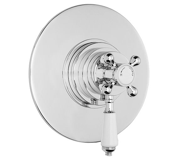 Bayswater Dual Thermostatic Chrome Concealed Shower Mixer Valve