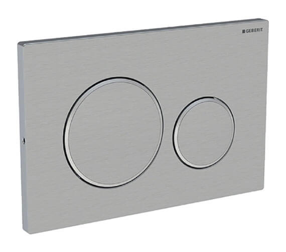 Geberit Sigma20 246 x 164mm Screwable Dual Flush Plate Stainless Steel