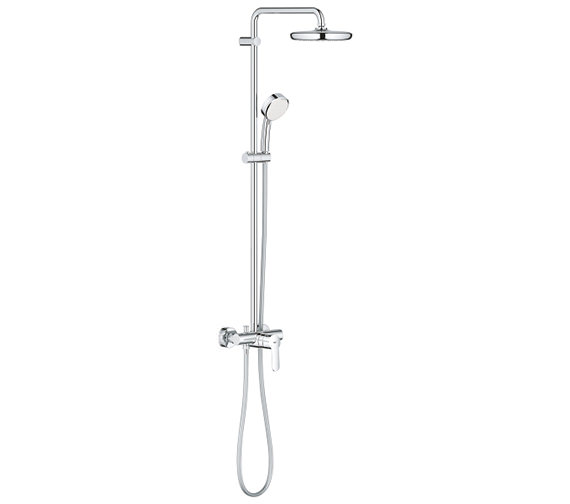 Grohe Tempesta Cosmopolitan 210 Chrome Shower System With Single Lever Mixer Valve