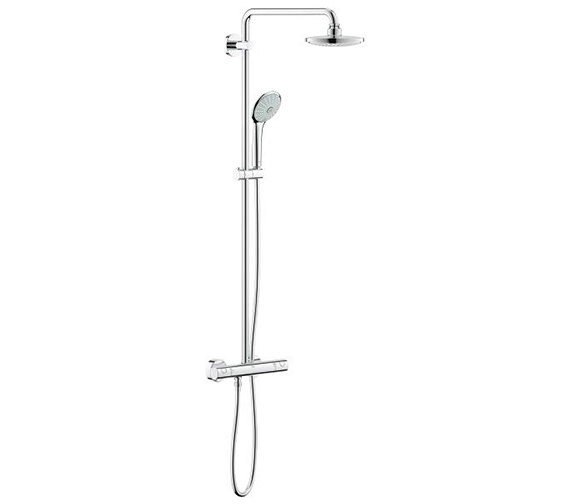 Grohe Euphoria 180 Chrome Shower System With Thermostat Valve