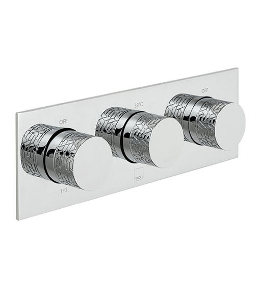 Vado Omika 3 Outlet And 3 Handle Concealed Thermostatic Valve