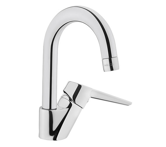 VitrA Solid S Deck Mounted Chrome Swivel Basin Mixer Tap