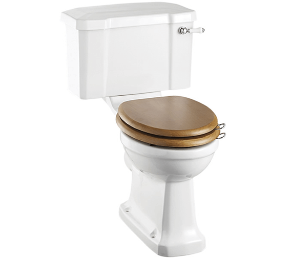 Burlington White Slimline Closed Coupled WC Pan With Ceramic Lever Cistern