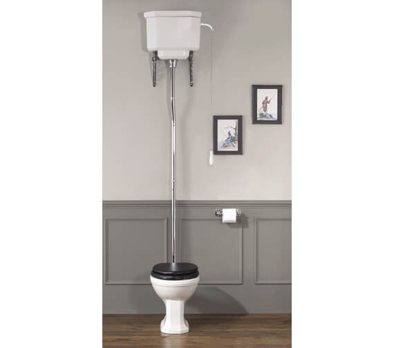 Silverdale Empire High Level WC Pan With Cistern White
