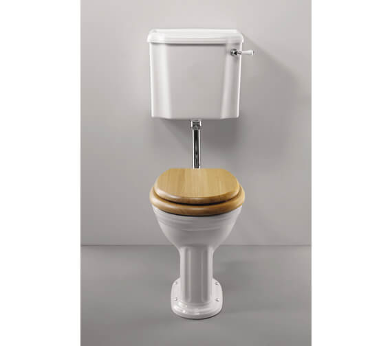 Silverdale Belgravia White Low Level Pan With Cistern And Fittings