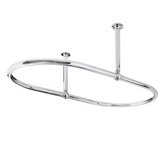 Hudson Reed Oval Shaped Shower Ring Chrome
