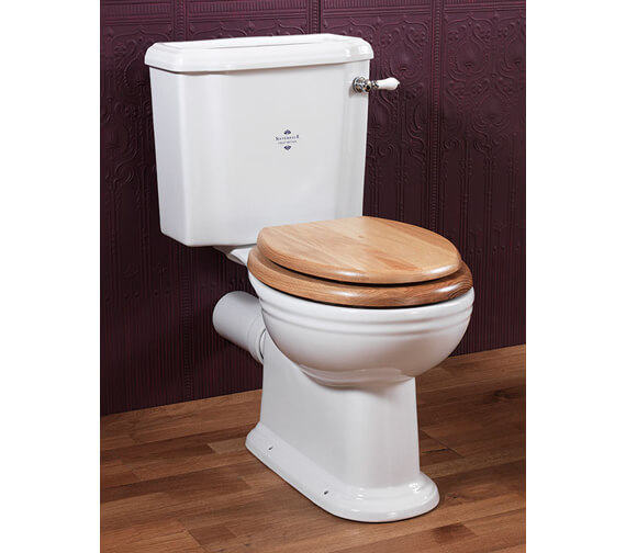 Silverdale Victorian White Close Coupled Pan And Cistern