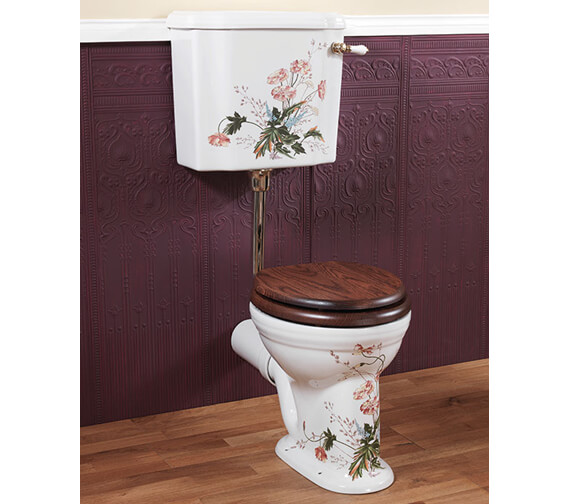 Silverdale Victorian Garden Low Level WC And Cistern With Fittings