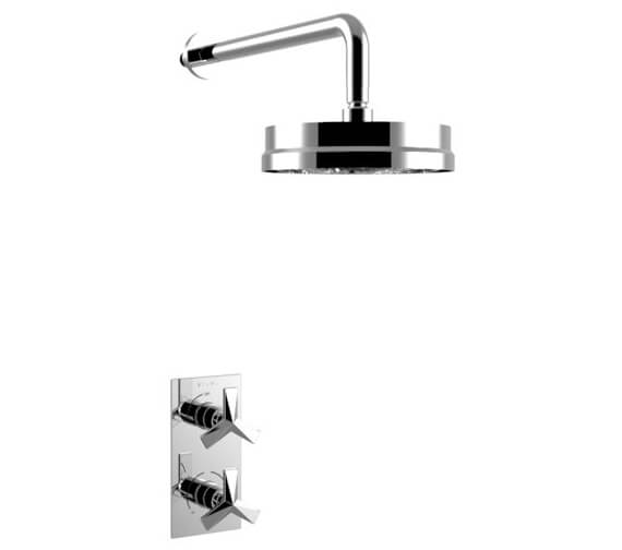 Heritage Hemsby Concealed Thermostatic Valve With Fixed Head Chrome