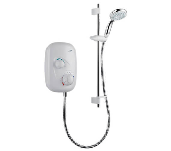 Mira Event XS Manual Power Shower White And Chrome