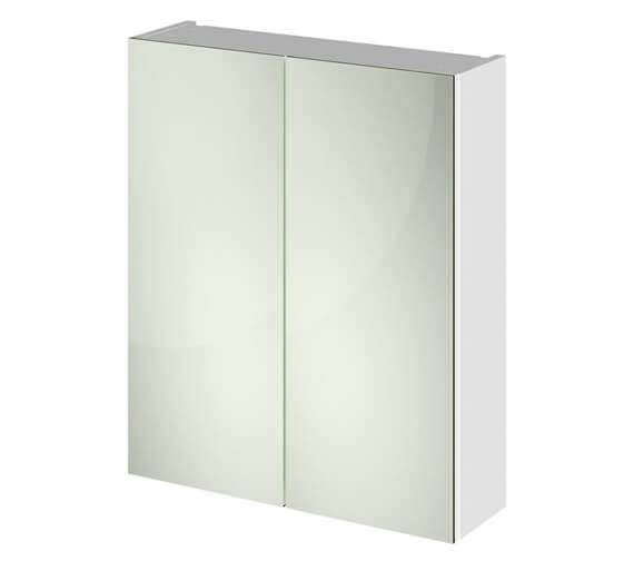 Hudson Reed Fusion 600mm Double Door 50-50 Compact Mirror Cabinet