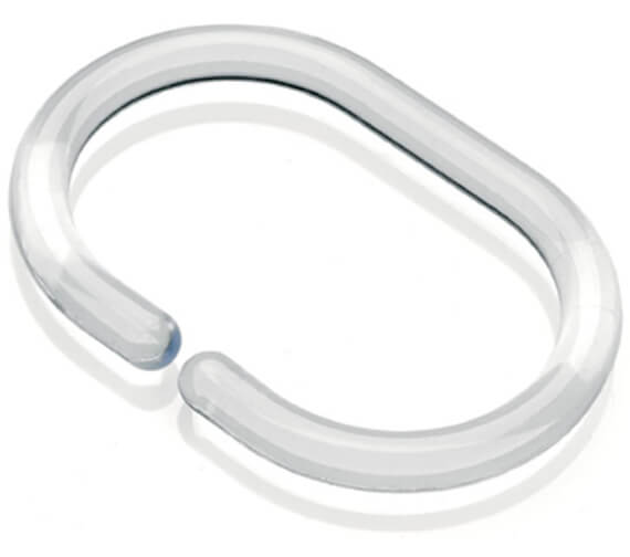 Croydex C Ring Clear Shower Curtain Ring