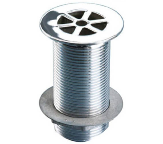 Tre Mercati 1 And Half Inch Brass Chrome Flush Grated Slotted Waste