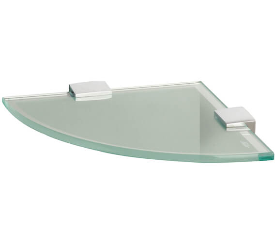 Miller Classic 200mm Clear Glass Corner Shelf 292320