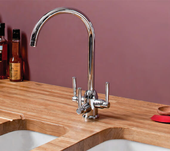 Carron Phoenix Dante TriPure Filter Chrome Kitchen Sink Mixer Tap