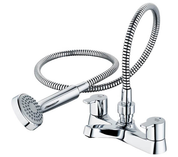 Armitage Shanks Sandringham 21 SL 2 Tap Hole Bath Shower Mixer With