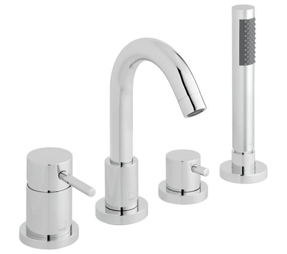 Vado Zoo 4 Hole Single Lever Bath Shower Mixer Tap 