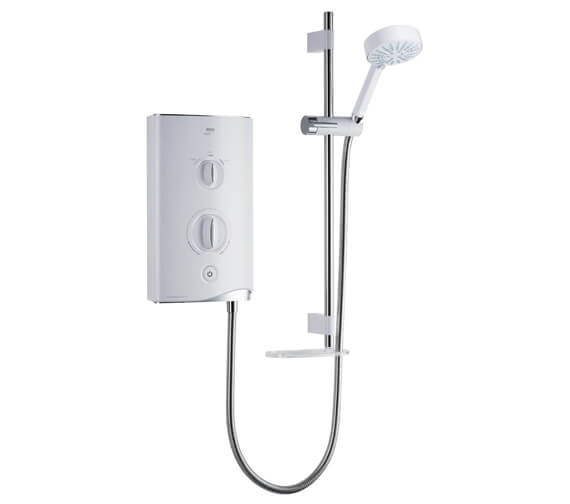Mira Sport Thermostatic Electric Shower 9.8 KW White And Chrome 1.
