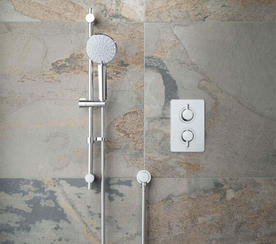 Vado Celsius Chrome Thermostatic 1 Outlet Showering Package With Evolve Kit