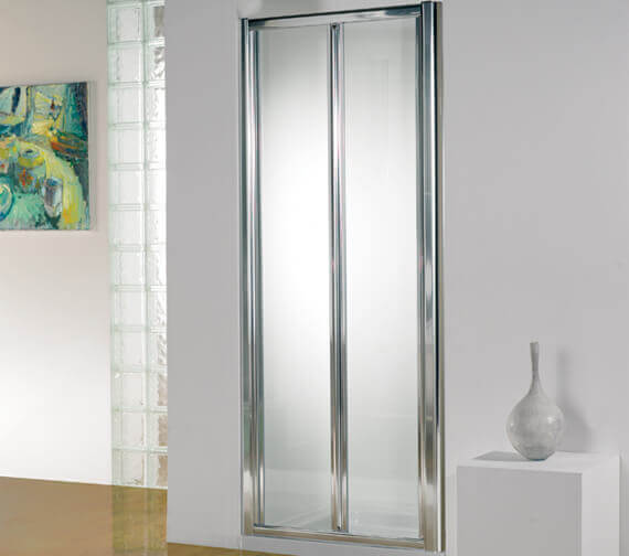 Kudos Original 1850mm High Bi-Fold Glass Shower Door Silver