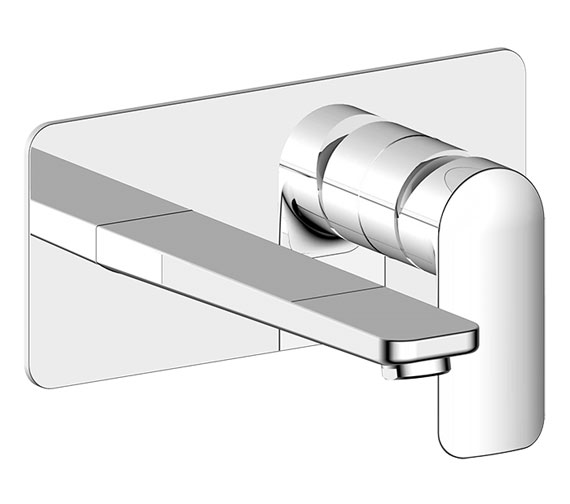 IMEX Suburb Chrome Wall Mounted Basin Mixer Tap
