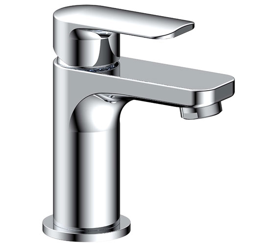 Pura Suburb Chorme Basin Mixer Tap With Clicker Waste