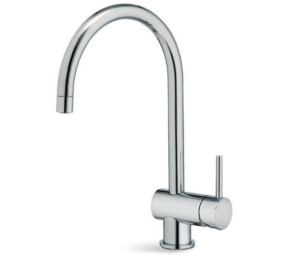 Newform X-T Single Lever Kitchen Sink Mixer Tap With Round And Tubular Swivel Spout