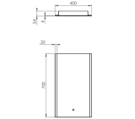 Saneux Air Electric Mirror With Acrylic Diffused Profiles