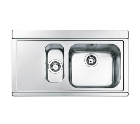 Clearwater Mirage 897 x 510mm 1.5 Bowl Kitchen Sink And Drainer