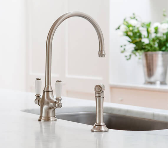 Perrin And Rowe Phoenician Kitchen Sink Mixer Tap With Rinse
