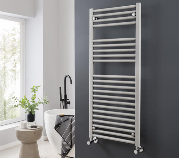 Vogue Focus 300mm Wide Mildsteel Straight Towel Rail - MD001 MS0800300WH