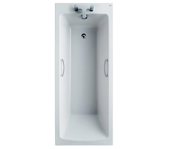 Ideal Standard Tempo Arc Idealform Plus White Single Ended 1700 x 700mm Bath With Chrome Grips