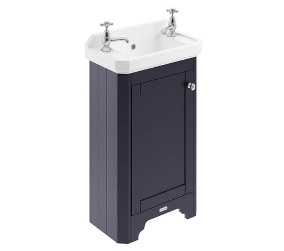 Old London 515mm Floor Standing Vanity Unit With 2 Taphole Basin