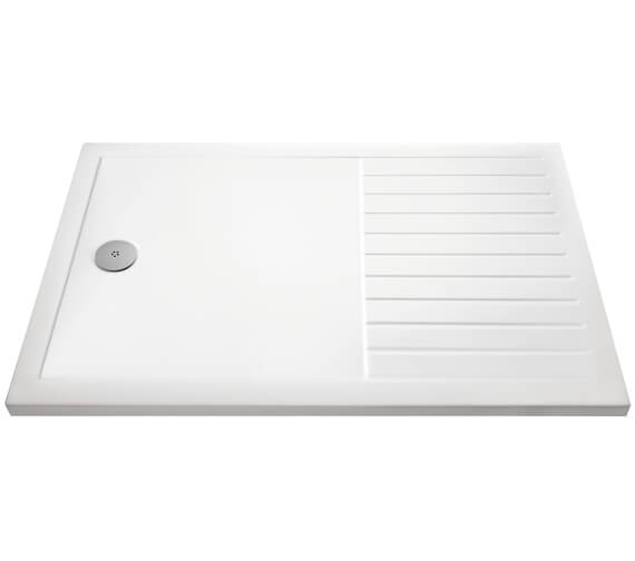 Hudson Reed Pearlstone 40mm Slimline ABS Acrylic Walk-In Shower Tray ...