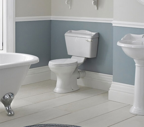 Hudson Reed Chancery 710mm Close Coupled WC Pan White With Cistern
