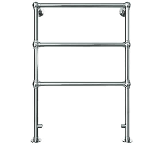 Vogue Ballerina 598mm Wide Floor Mounted Traditional Towel Rail Chrome