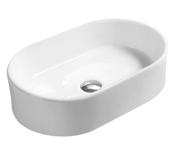 Hudson Reed Vessel 550 x 350mm Oval Countertop Basin White