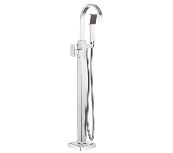 Crosswater Planet Floor Standing Chrome Bath Shower Mixer Tap With Kit