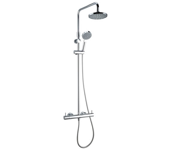 Deva Vision Cool Touch Thermostatic Chrome Bar Shower With Diverter And Adjustable Rail