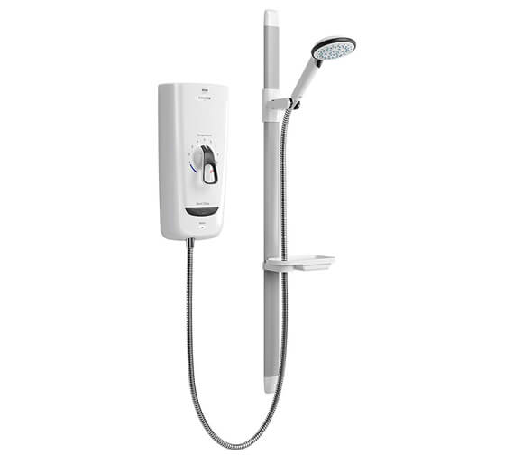 Mira Advance Flex 9.8kW Thermostatic Electric Shower White And Chrome