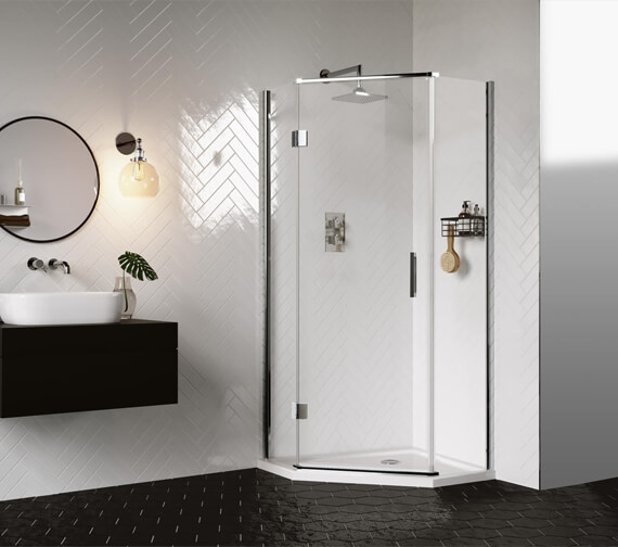 Aqata Design DS500 Hinged Door Quintet Spacious Shower Enclosure 900 x 900mm