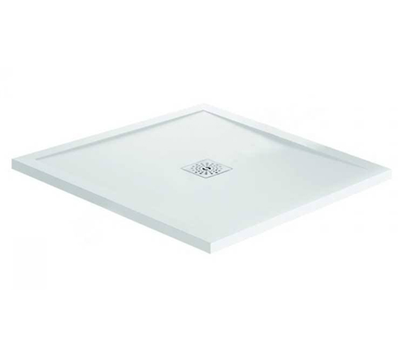 April Waifer Gloss White Square Shower Tray