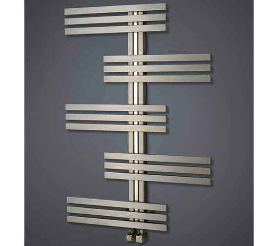 Aeon Linx 700mm Wide Vertical Stainless Steel Designer Radiator | LNX807-S