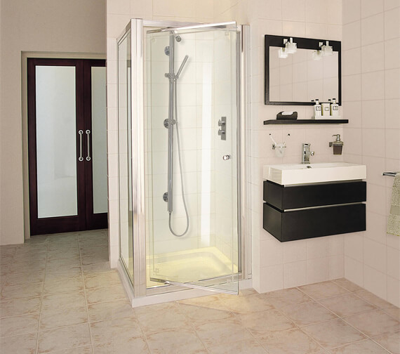 Aqata Exclusive ES245 Pivot Door Shower Enclosure For Corner