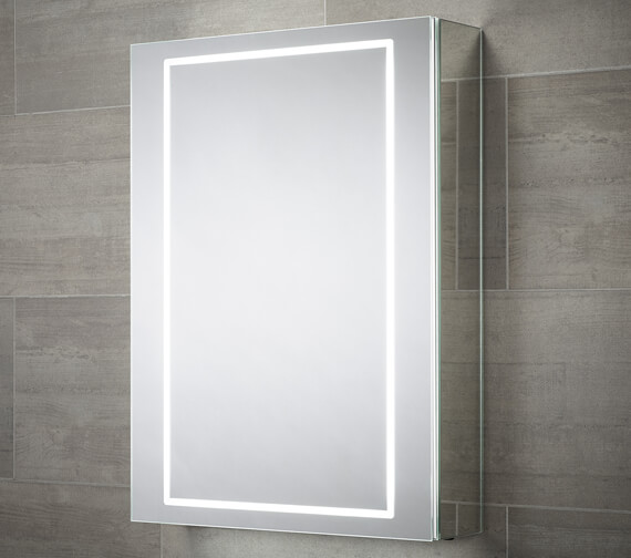 Sensio Sonnet 500 x 700mm Illuminated LED Single Door Mirror Cabinet