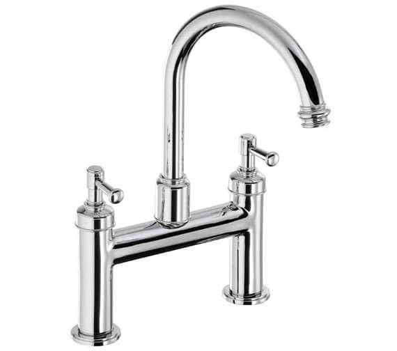 Abode Gallant Deck Mounted Chrome Traditional Bath Filler Tap