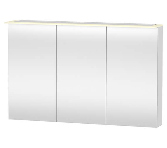 Duravit X-Large 1200 x 760mm 3 Door Mirror Cabinet With LED Lighting