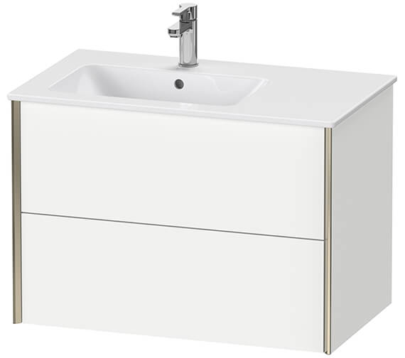 Duravit XViu 2 Drawers 810mm Wall-Mounted Vanity Unit For ME By Starck Basin