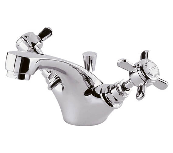 Nuie Beaumont Mono Basin Mixer Chrome Tap With Pop-Up Waste